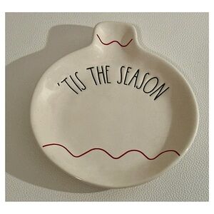 Rae Dunn ’Tis The Season Ornament Dish • Ceramic Holiday Trinket Plate